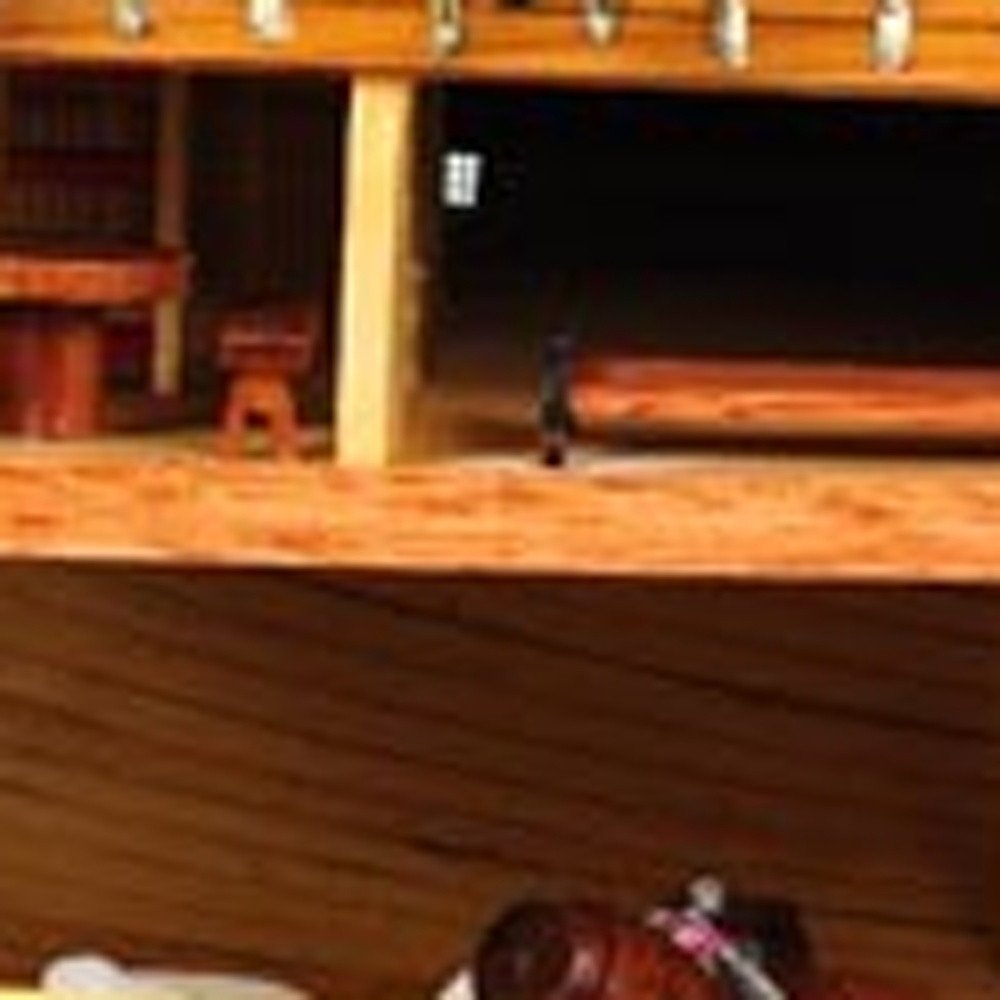 34" Wood Brown Solid Wood Hand Painted HMS Endeavour 1768 Open Hull Model Boat HomeRoots
