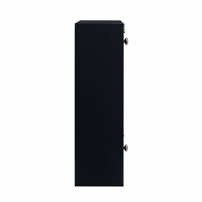 26" Black Wood Wall Mounted Folding Floating Desk HomeRoots