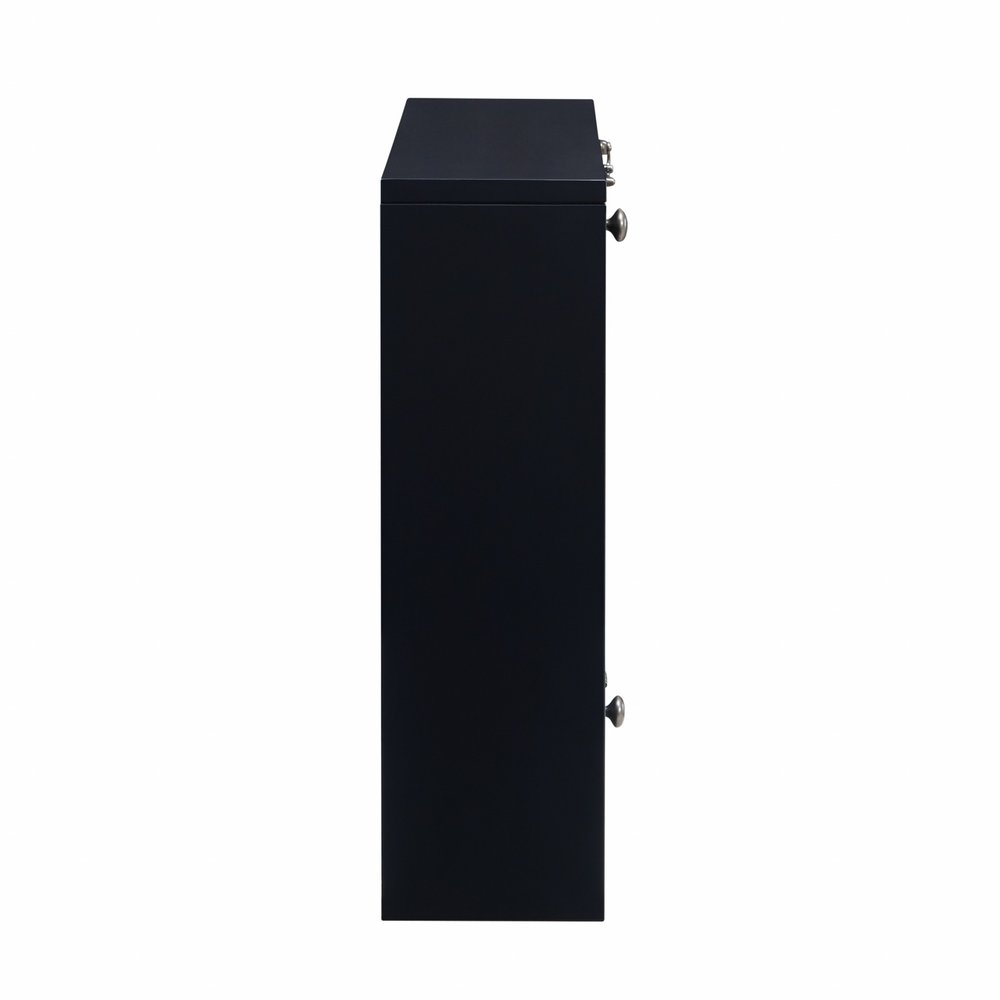 26" Black Wood Wall Mounted Folding Floating Desk HomeRoots