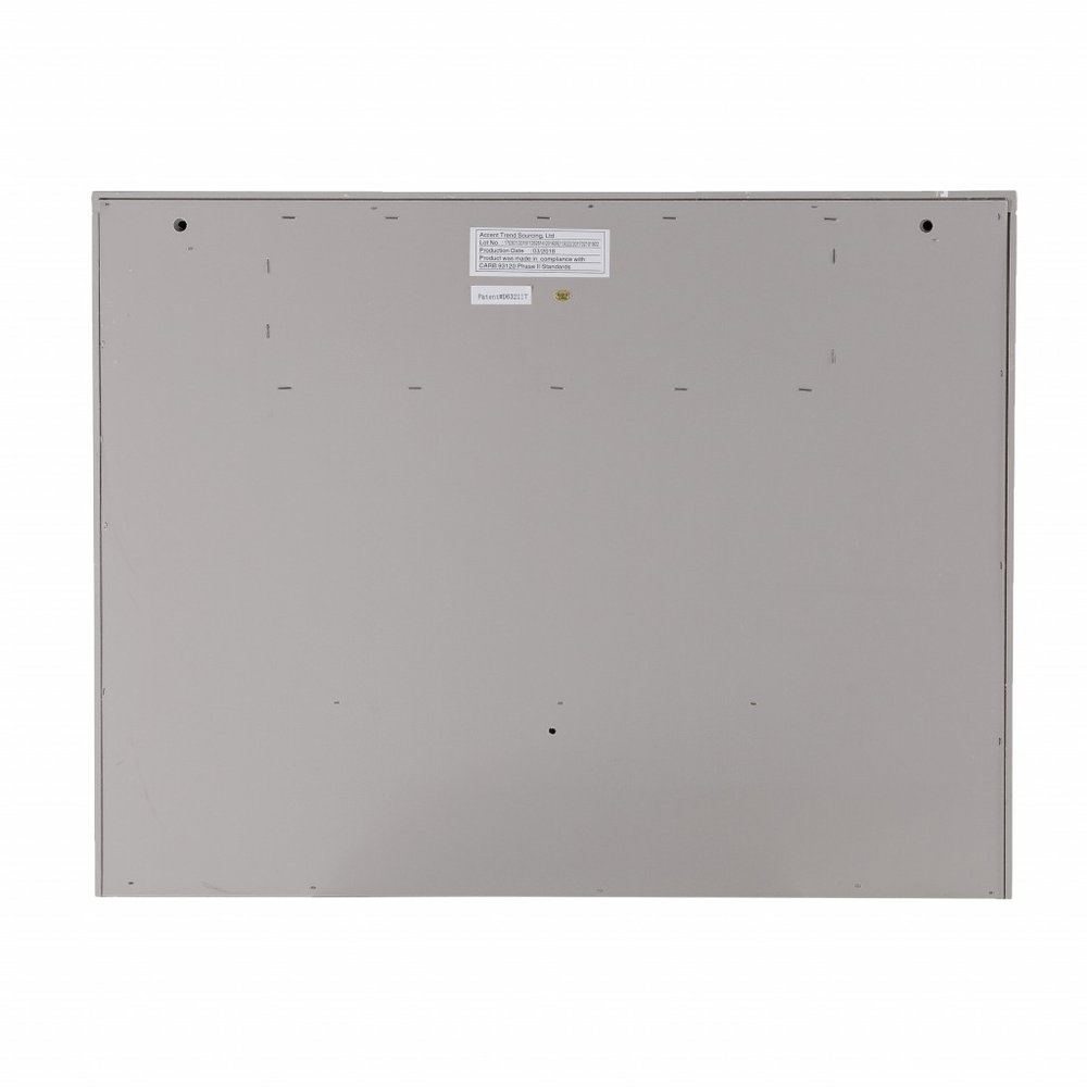 26" Gray Wall Mounted Floating Desk HomeRoots