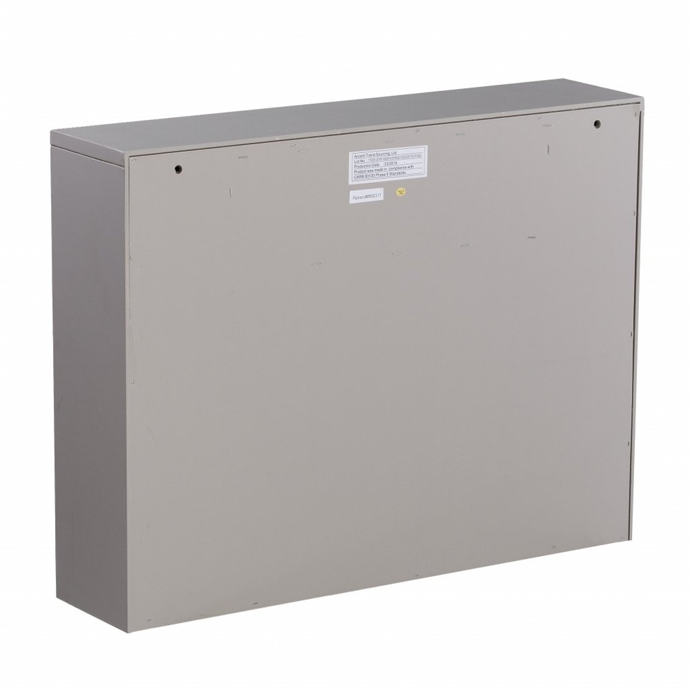 26" Gray Wall Mounted Floating Desk HomeRoots