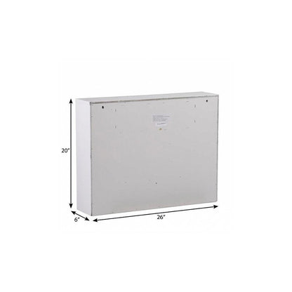 26" White Wall Mounted Floating Desk HomeRoots