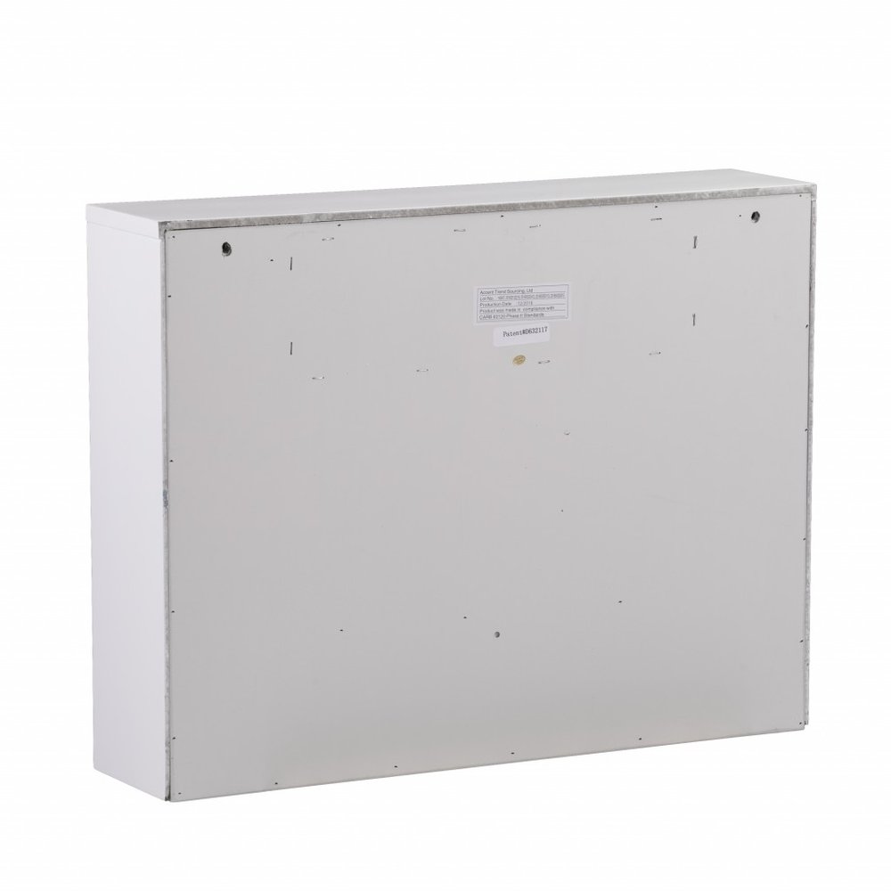 26" White Wall Mounted Floating Desk HomeRoots