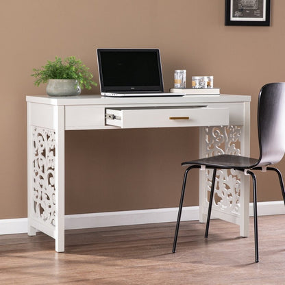 43" Gray Writing Desk HomeRoots