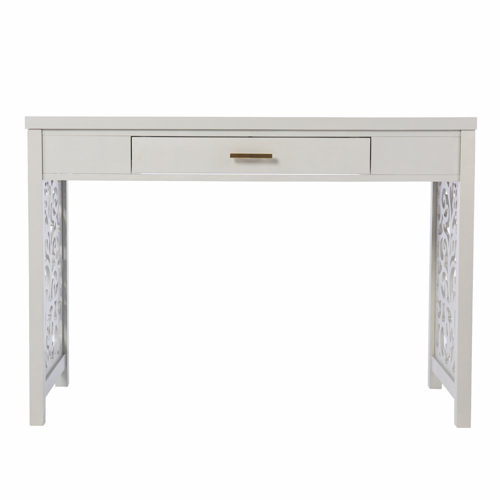 43" Gray Writing Desk HomeRoots
