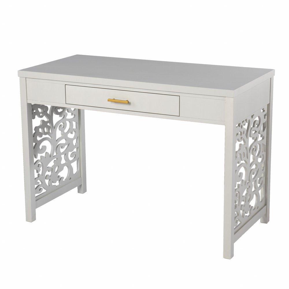 43" Gray Writing Desk HomeRoots