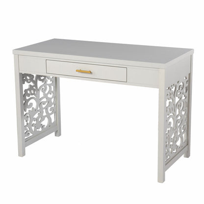 43" Gray Writing Desk HomeRoots