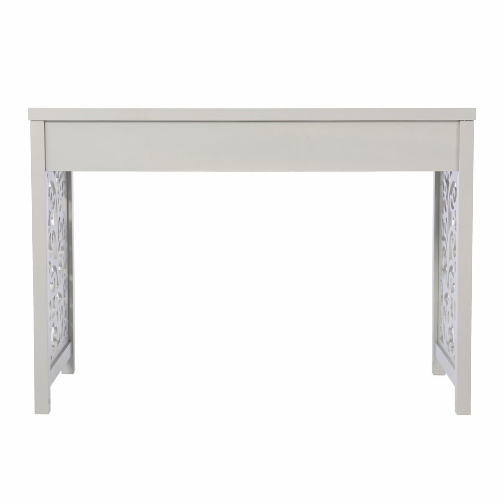 43" Gray Writing Desk HomeRoots