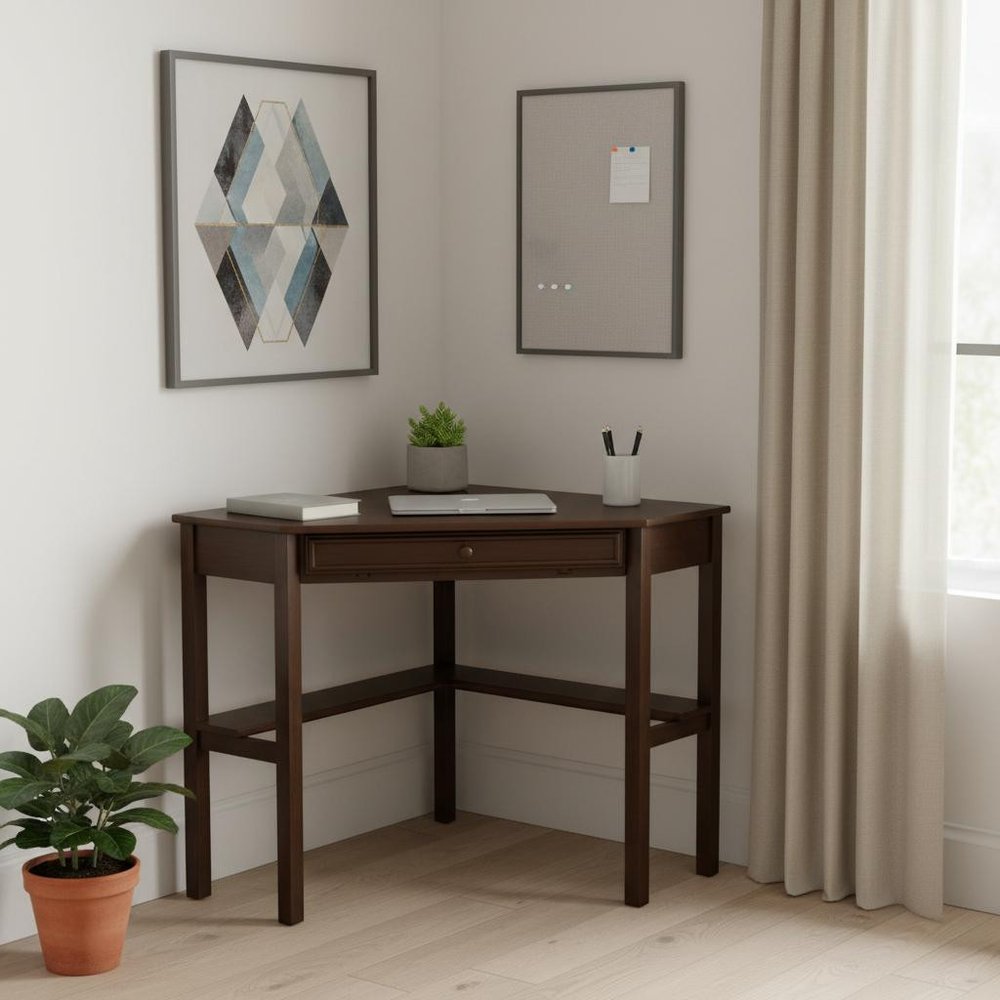 Espresso Corner Computer Desk — view 8