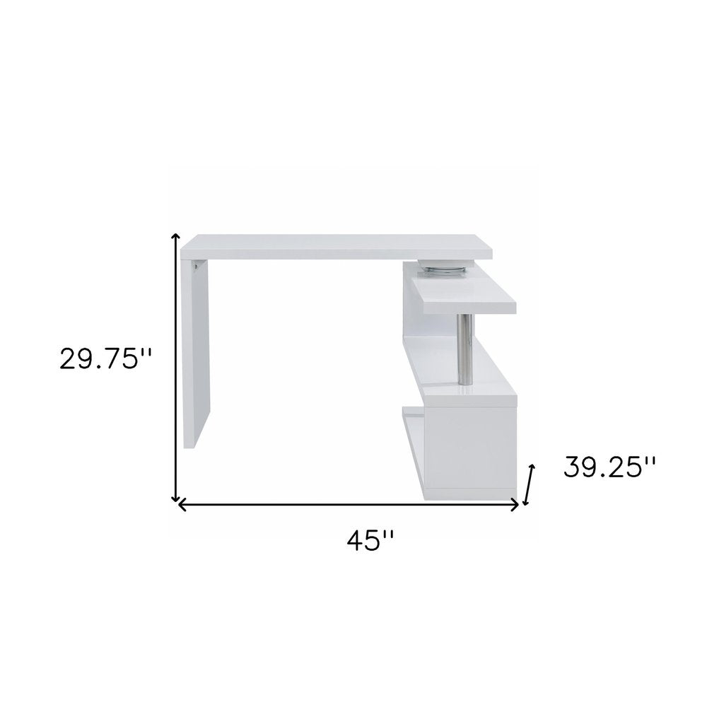 45" White Wood Corner Pedestal HomeRoots