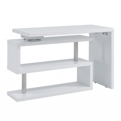 45" White Wood Corner Pedestal HomeRoots
