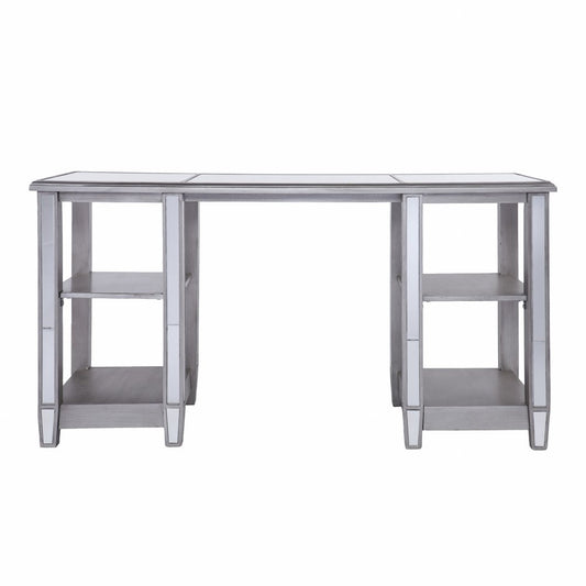 50" Silver Wood Mirrored HomeRoots