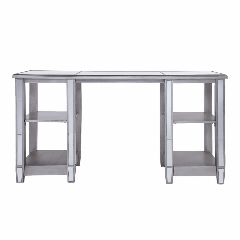 50" Silver Wood Mirrored HomeRoots