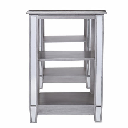 50" Silver Wood Mirrored HomeRoots