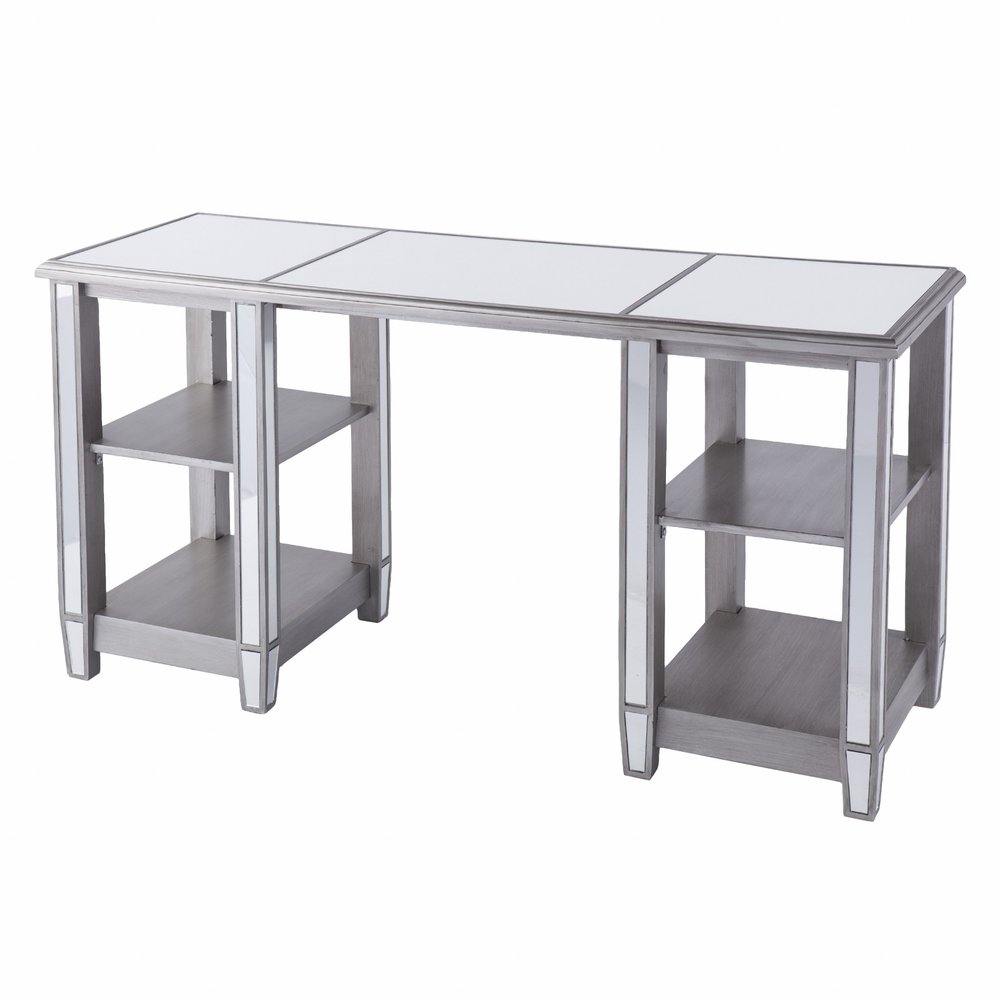 50" Silver Wood Mirrored HomeRoots