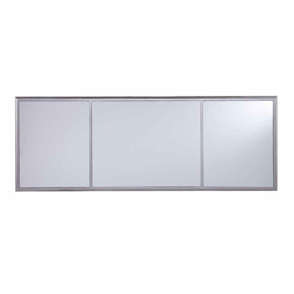 50" Silver Wood Mirrored HomeRoots