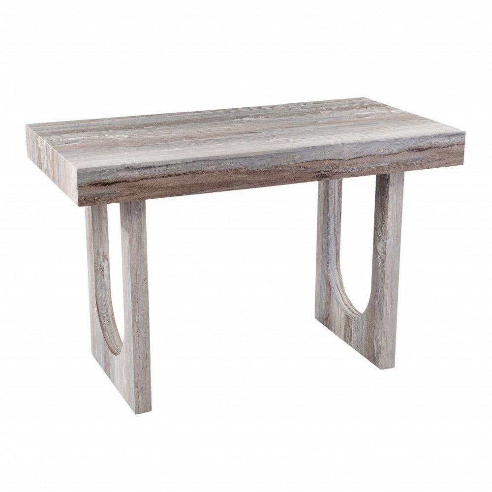 45" Brown Wood Sled Writing Desk HomeRoots