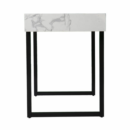 45" White and Black Writing Desk HomeRoots