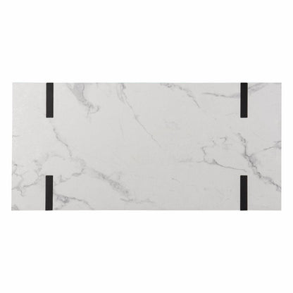 45" White and Black Writing Desk HomeRoots
