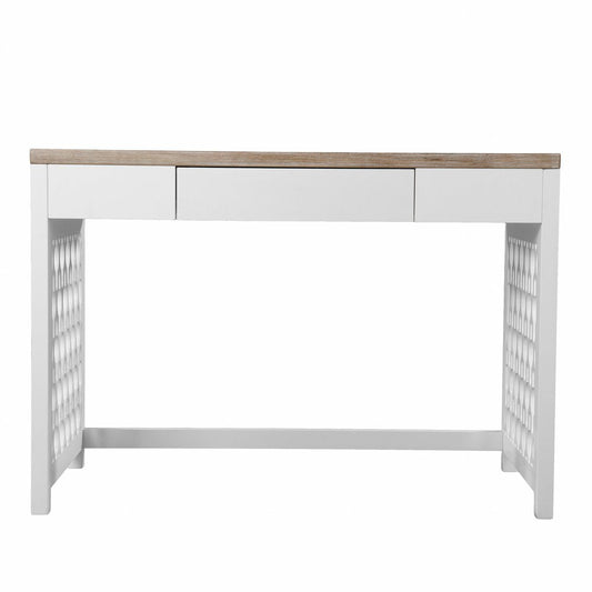 43" Natural and White Wood HomeRoots