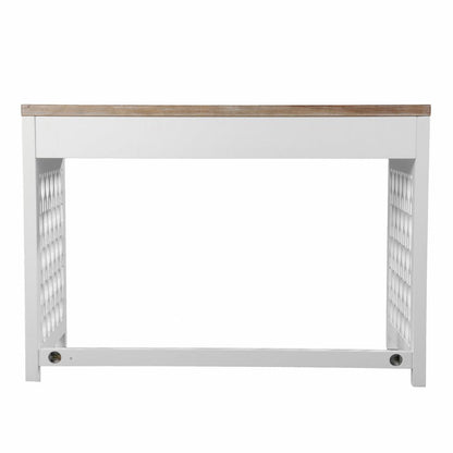 43" Natural and White Wood HomeRoots