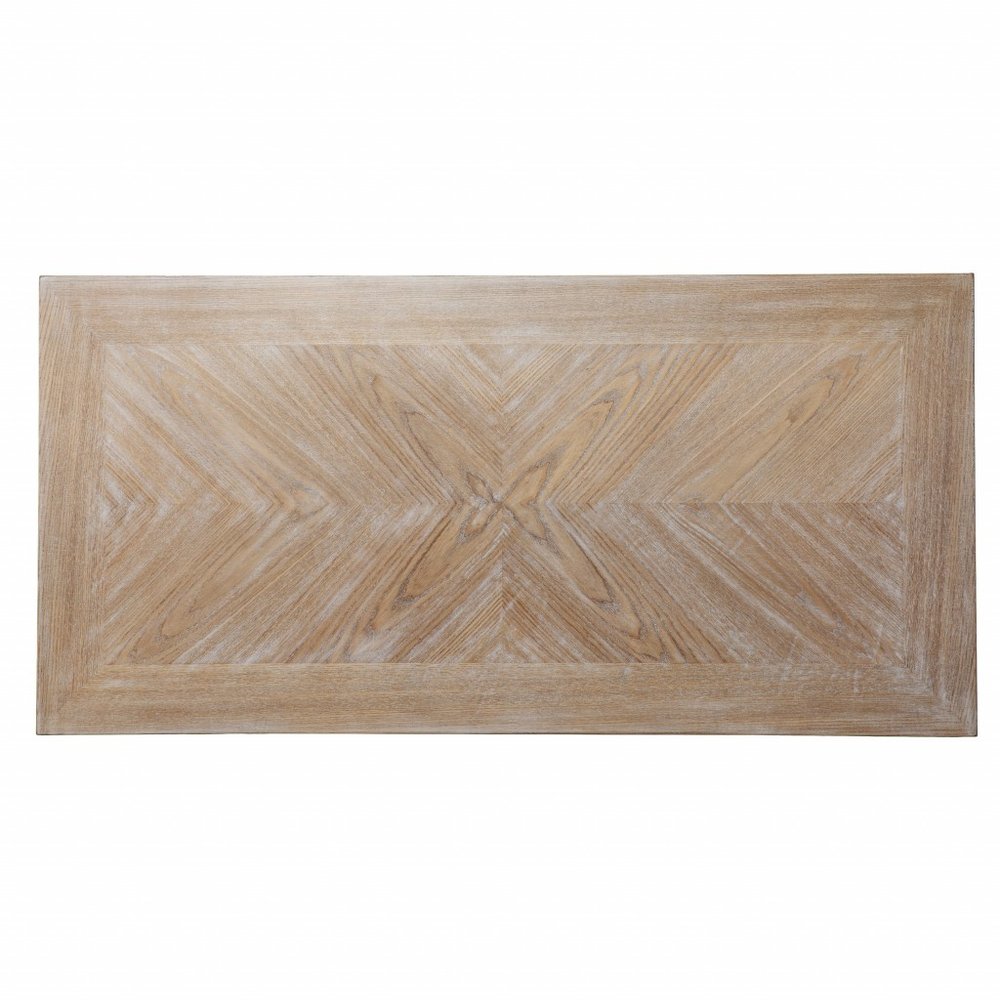 43" Natural and White Wood HomeRoots