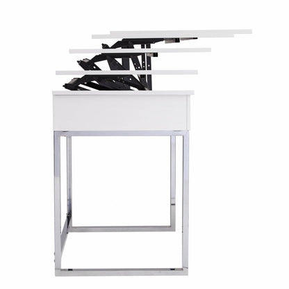 48" Adjustable White Standing Desk Converter HomeRoots