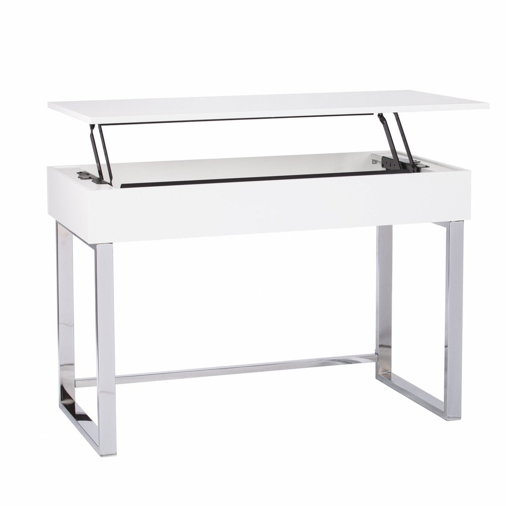 48" Adjustable White Standing Desk Converter HomeRoots
