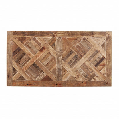 53" Natural and Black Wood Writing Desk HomeRoots