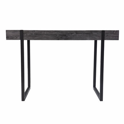 45" Black Wood Sled Writing Desk HomeRoots