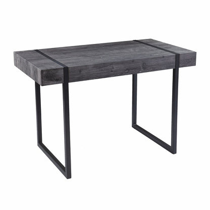 45" Black Wood Sled Writing Desk HomeRoots