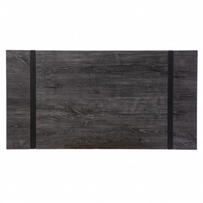 45" Black Wood Sled Writing Desk HomeRoots