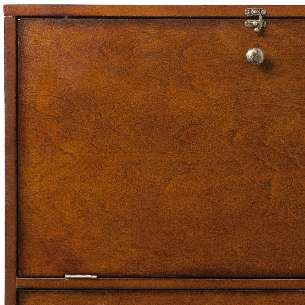 26" Brown Floating desk — view 6