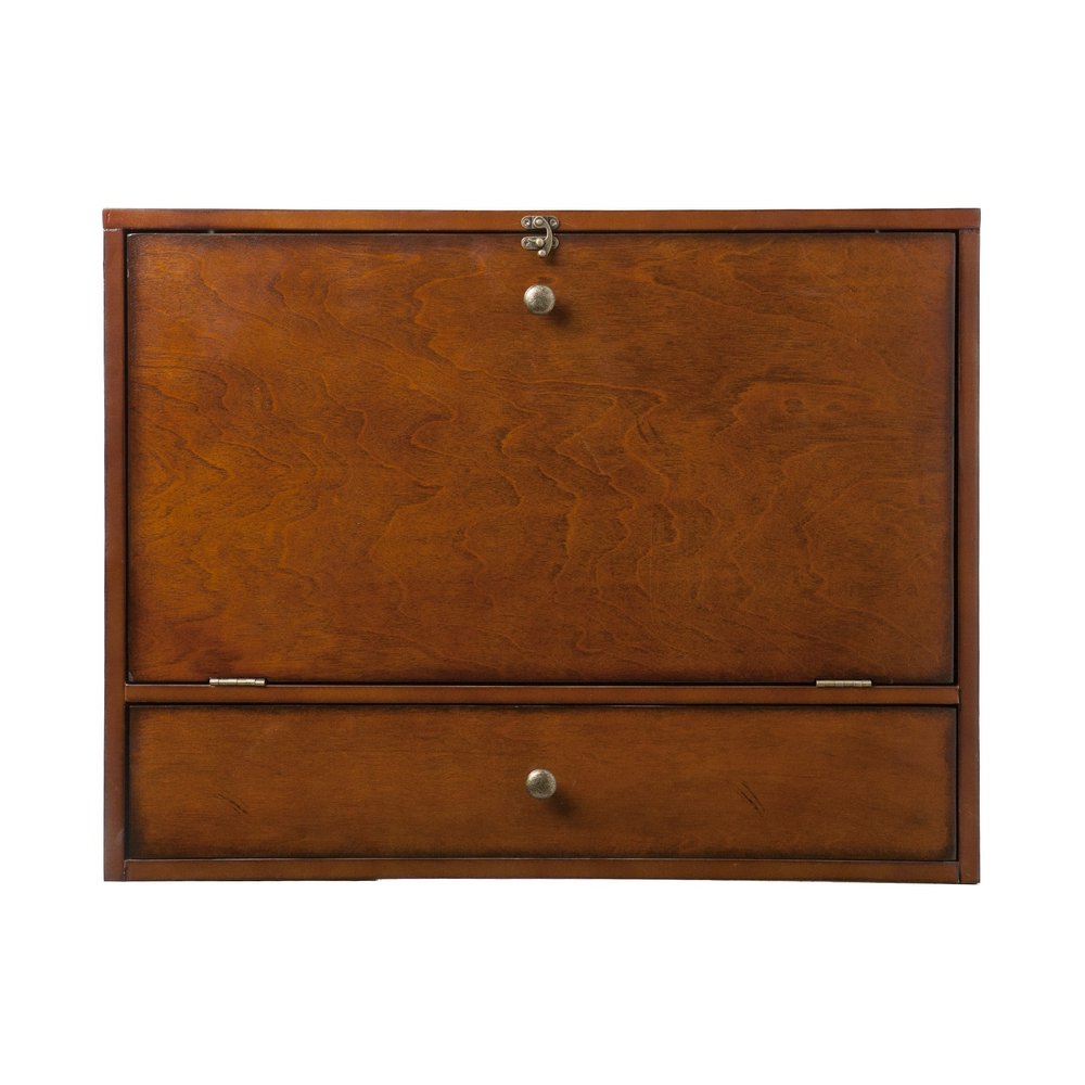 26" Brown Floating desk — view 4