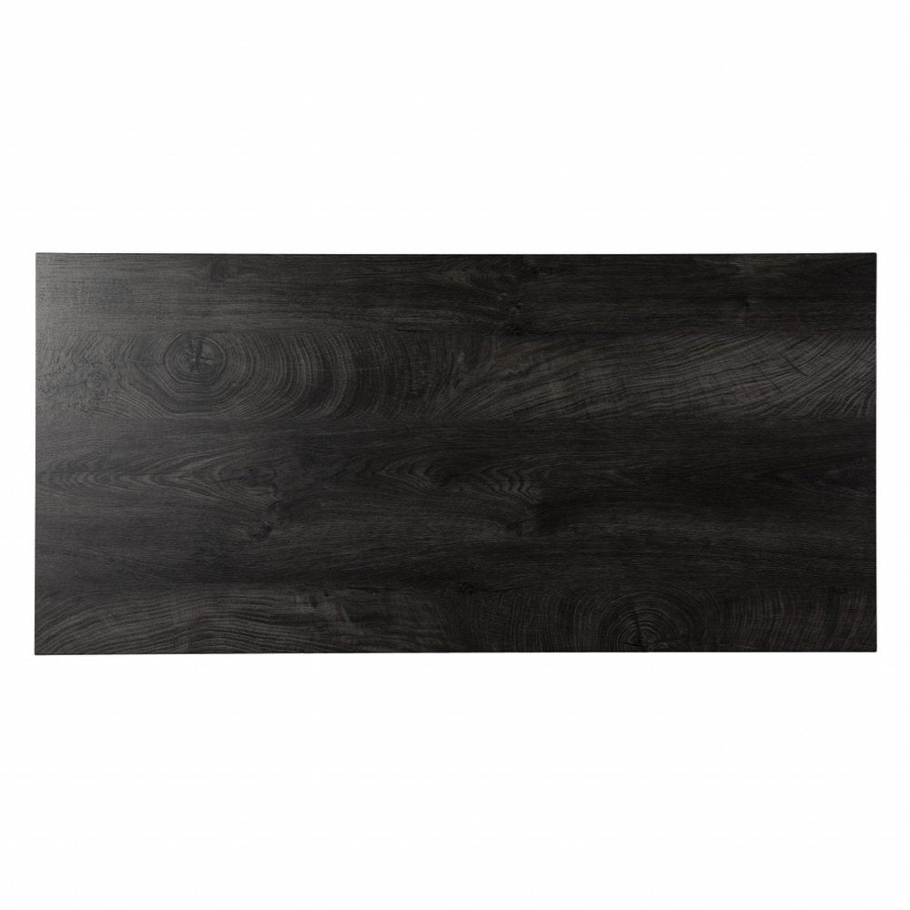 45" Black and Brown Wood Sled HomeRoots