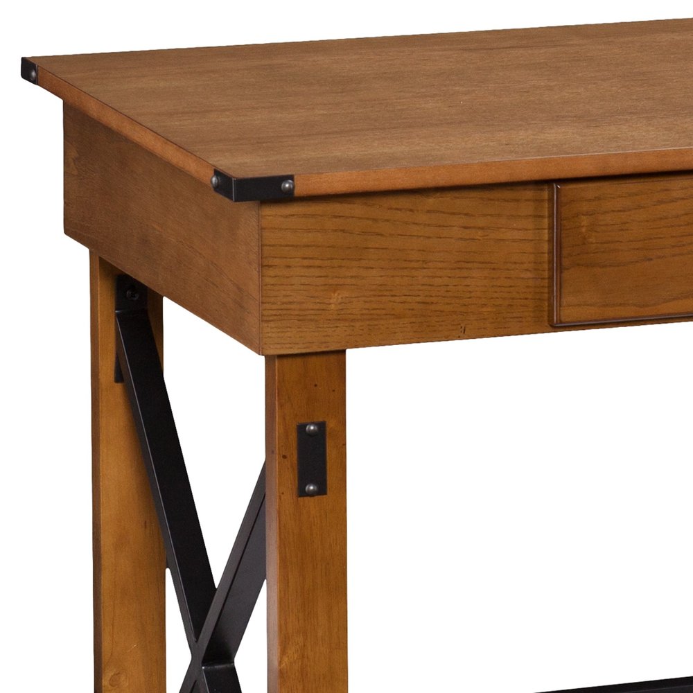 49" Adjustable Natural Standing Desk Converter HomeRoots