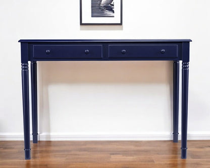 Navy Blue Writing Desk HomeRoots