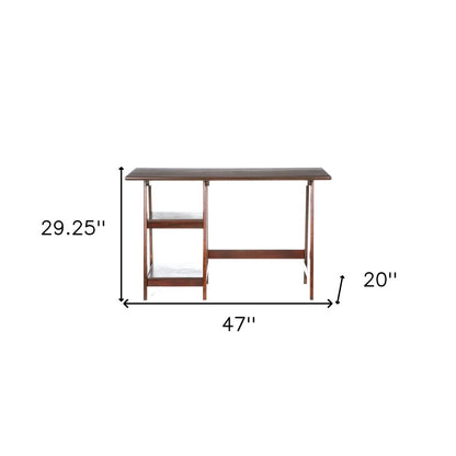 47" Brown Computer Desk HomeRoots