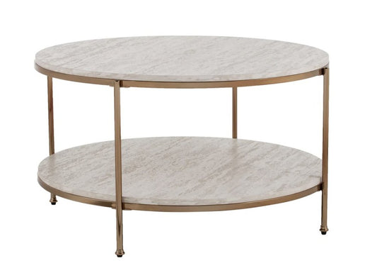 33" White Solid Manufactured Wood And Metal Square Coffee Table HomeRoots