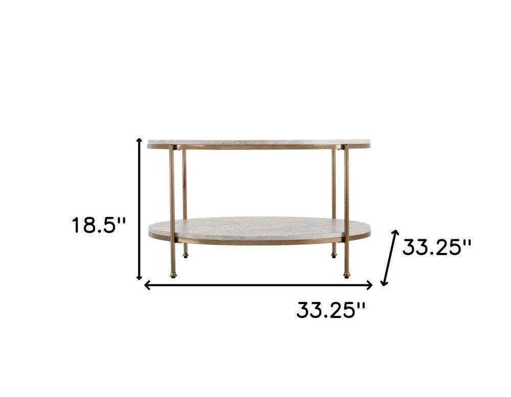 33" White Solid Manufactured Wood And Metal Square Coffee Table HomeRoots