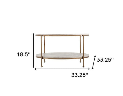 33" White Solid Manufactured Wood And Metal Square Coffee Table HomeRoots