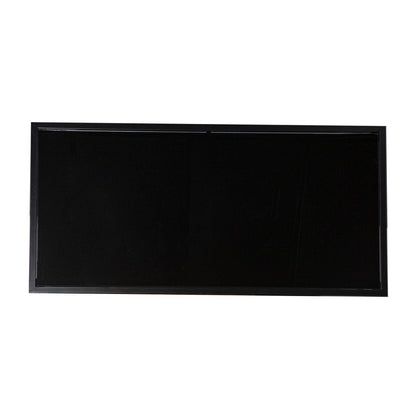 42" Black Glass Faux Marble And Metal Coffee Table With Shelf HomeRoots