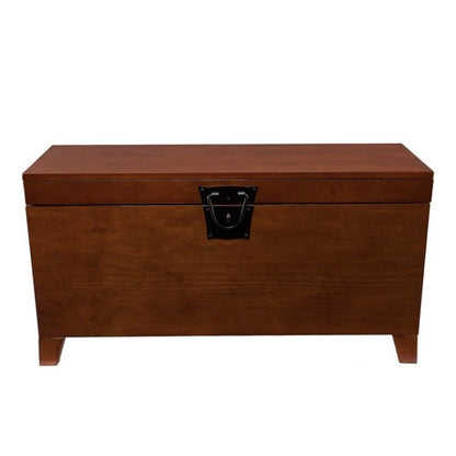 39" Brown Manufactured Wood And Metal Rectangular Coffee Table HomeRoots