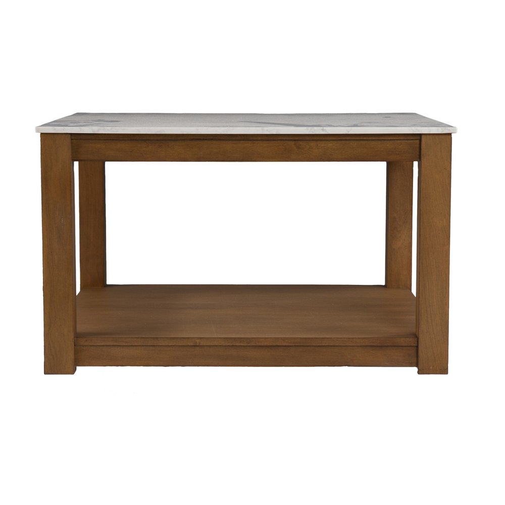 30" Natural And Natural Brown Solid Manufactured Wood Square Coffee Table HomeRoots