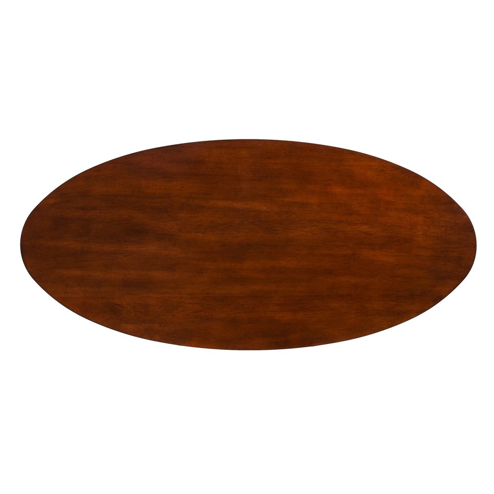 52" Brown Solid Wood With Iron Coffee Table HomeRoots