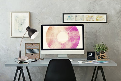 Black Matte and Silver LED Adjustable Desk Lamp HomeRoots