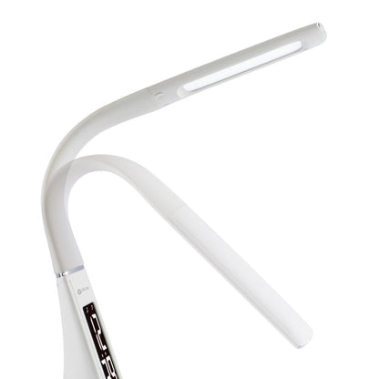 Contemporary White Sanitizing LED Desk Lamp HomeRoots