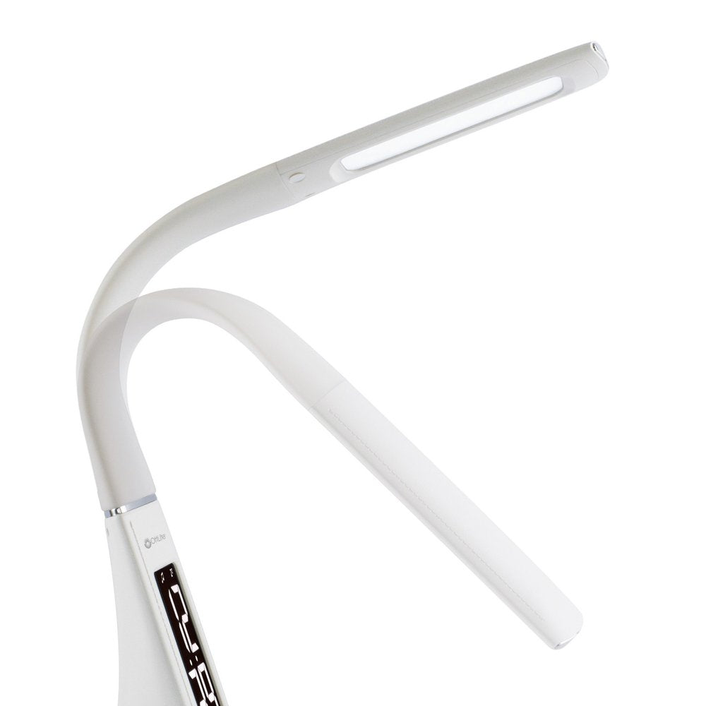 Contemporary White Sanitizing LED Desk Lamp HomeRoots