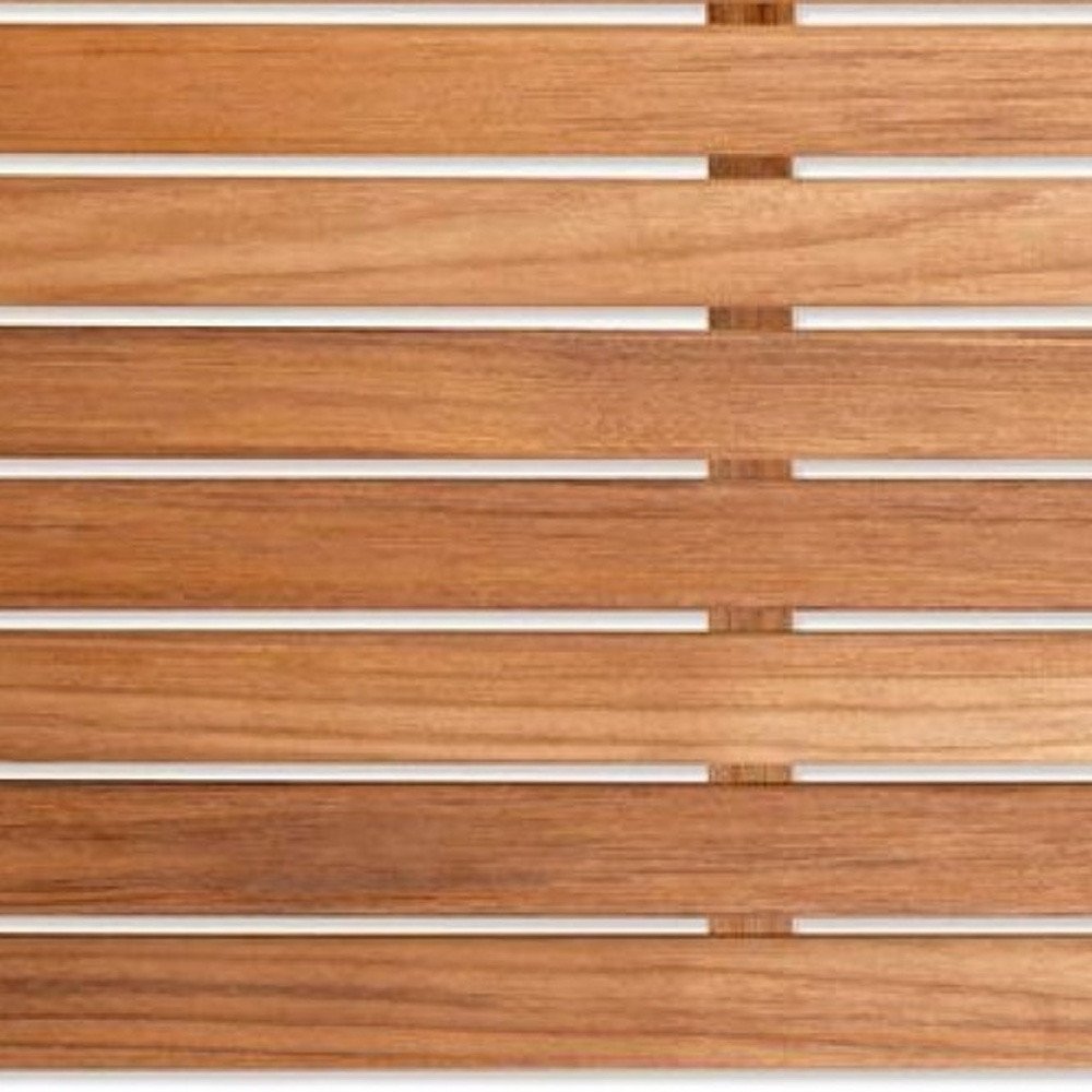 20" Premium Teak Shower Bath Mat HomeRoots