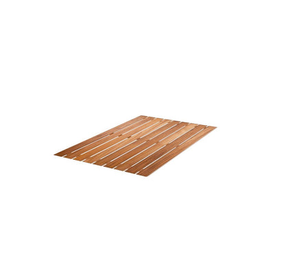 20" Premium Teak Shower Bath Mat HomeRoots